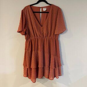 Arula Short Sleeve Ruffle Tiered Dress